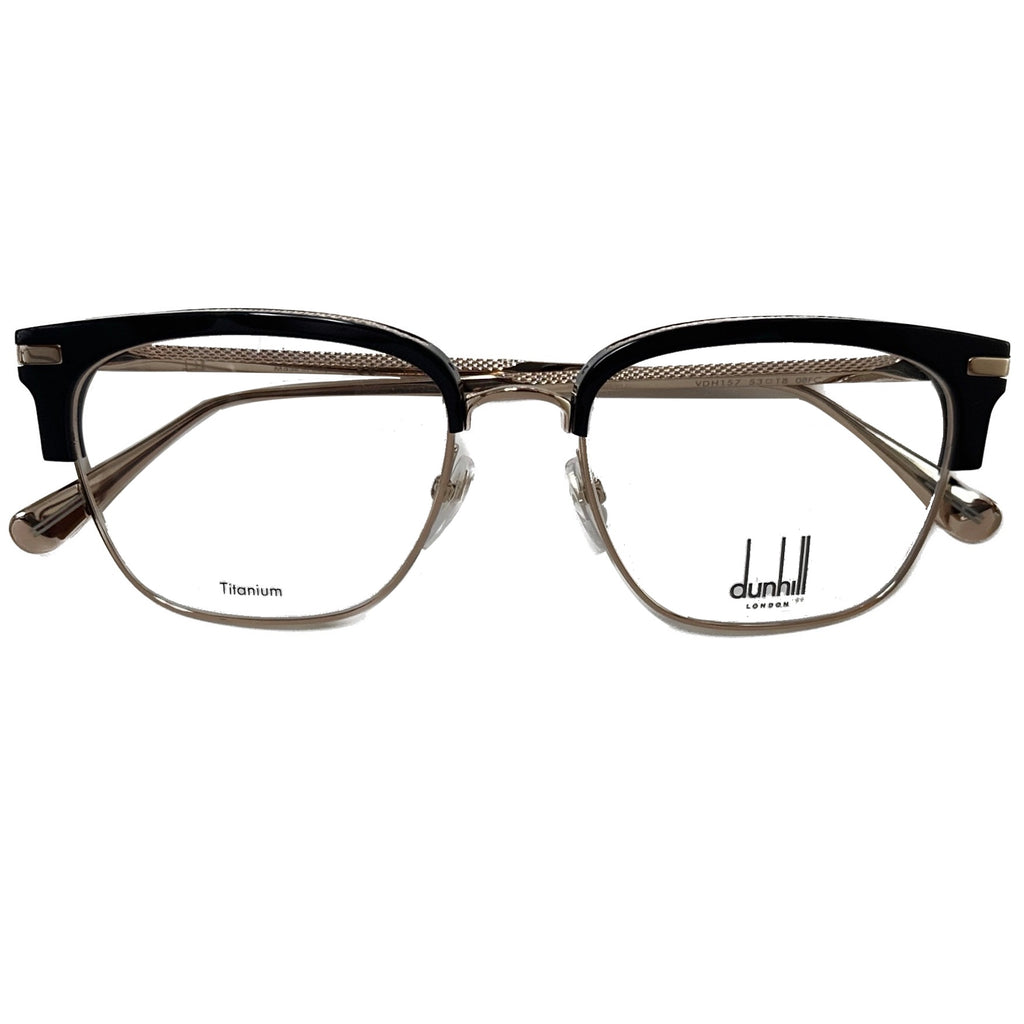 dunhill VDH157 Men's Eyeglasses Frame in Black/gold - Authentic New