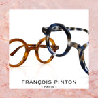 FRANCOIS PINTON CORBU MMF Round Eyeglasses Frames in Tortoise -  Authentic New