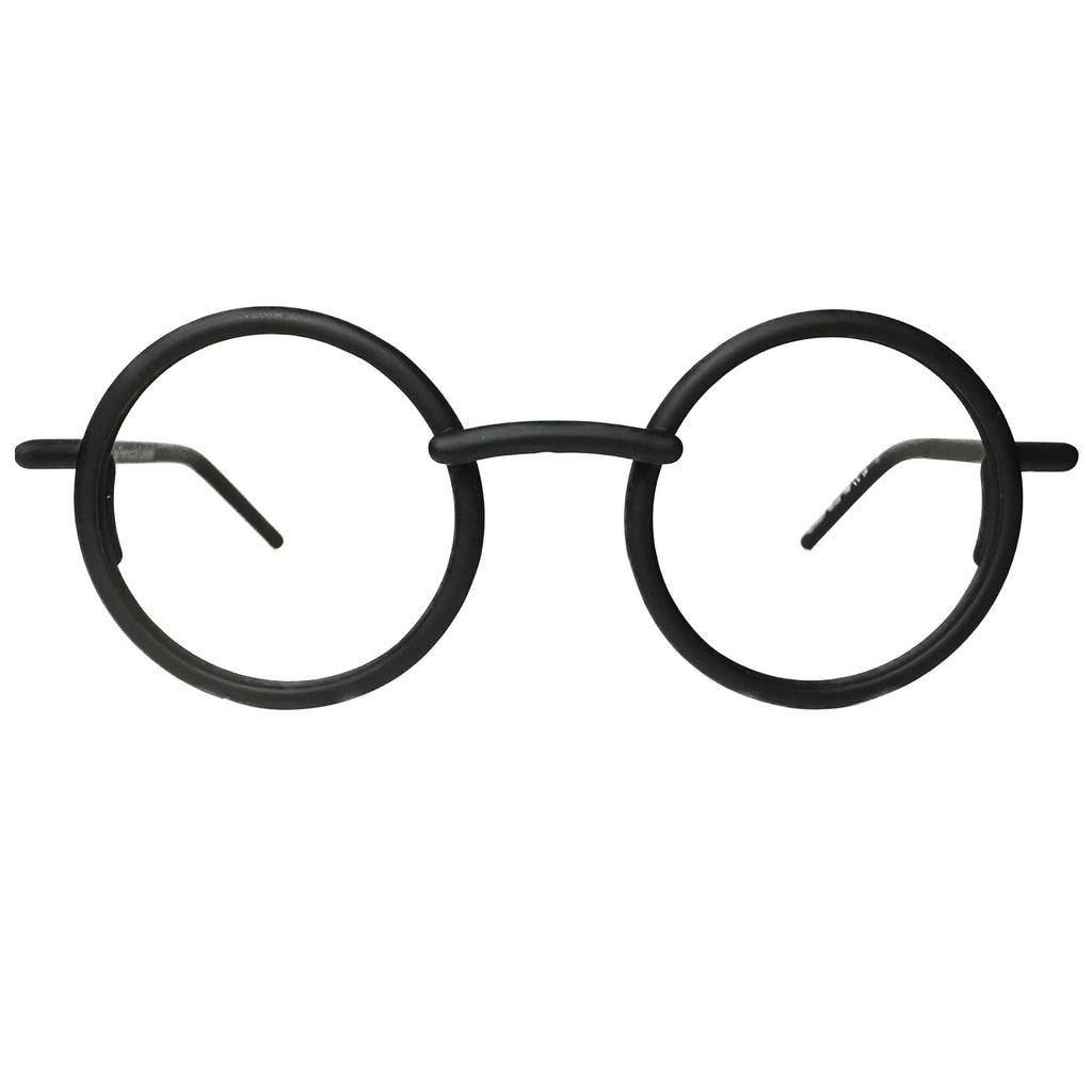 Kartell KL018V01 Round Eyeglasses Frames in Black -  Authentic New