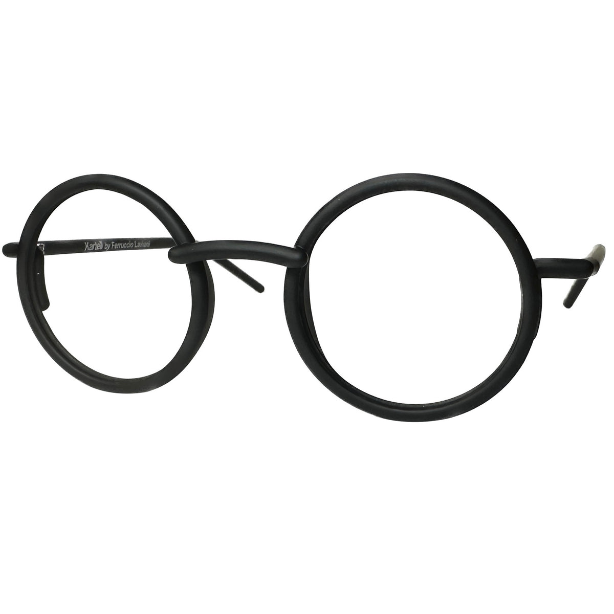 Kartell KL018V01 Round Eyeglasses Frames in Black -  Authentic New