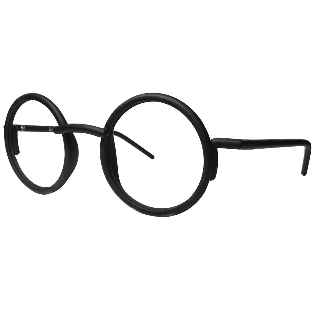 Kartell KL018V01 Round Eyeglasses Frames in Black -  Authentic New