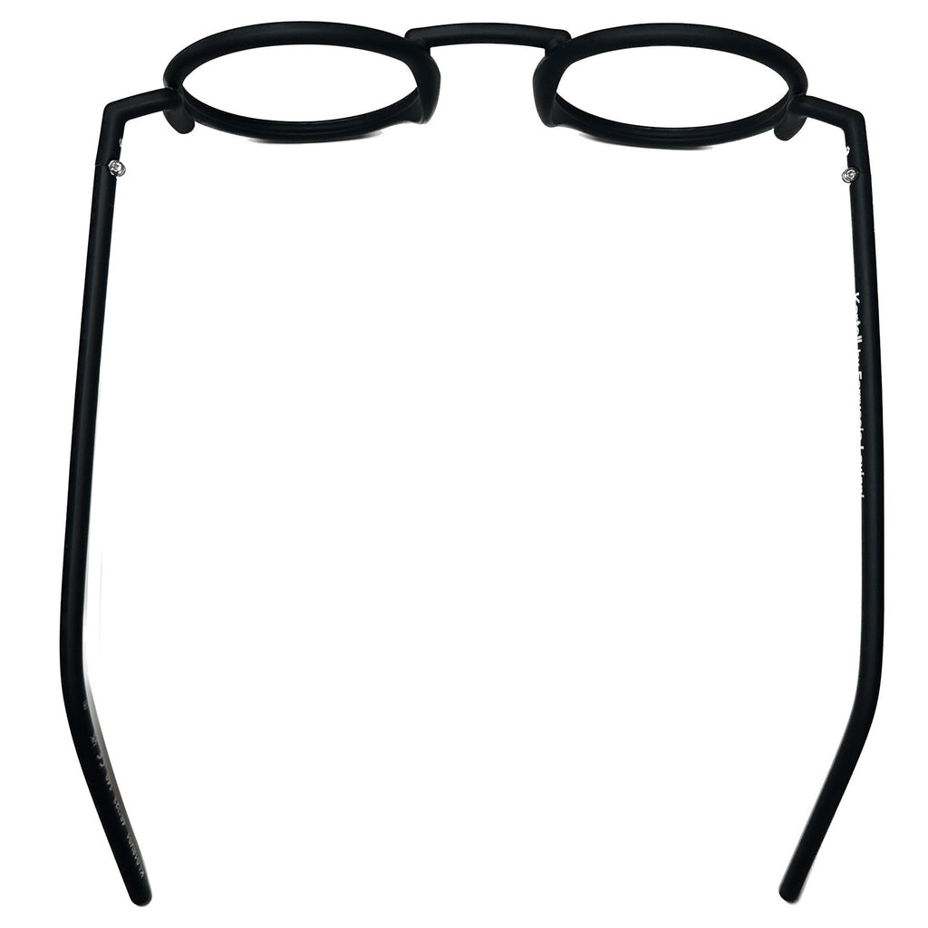 Kartell KL018V01 Round Eyeglasses Frames in Black -  Authentic New