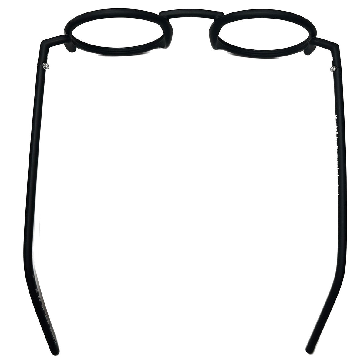 Kartell KL018V01 Round Eyeglasses Frames in Black -  Authentic New