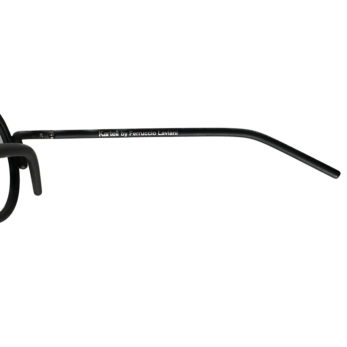 Kartell KL018V01 Round Eyeglasses Frames in Black -  Authentic New