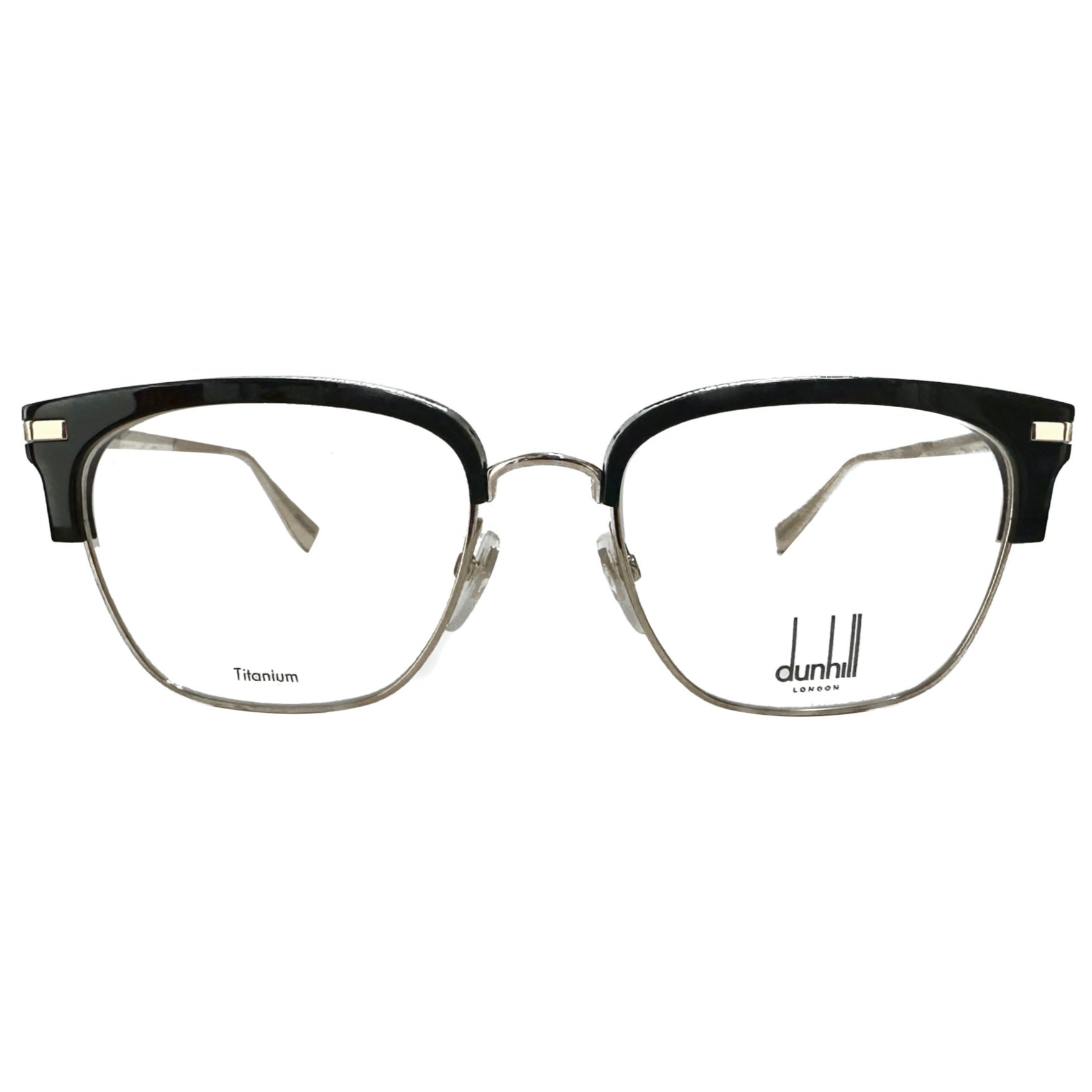 dunhill VDH157 Men's Eyeglasses Frame in Black/gold - Authentic New