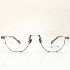 Yohji Yamamoto YY19-0030-3 Men's Eyeglasses Frame in Antique Silver - Authentic New