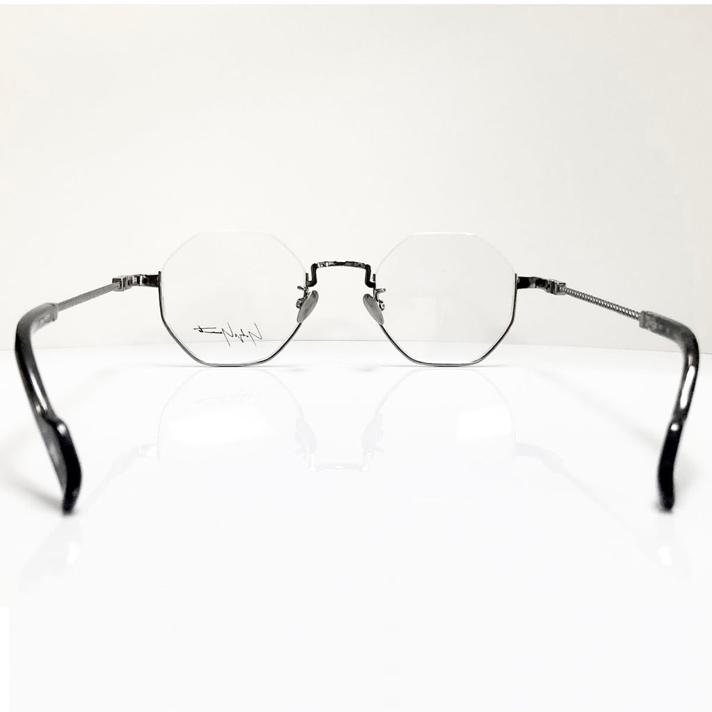Yohji Yamamoto YY19-0030-3 Men's Eyeglasses Frame in Antique Silver - Authentic New