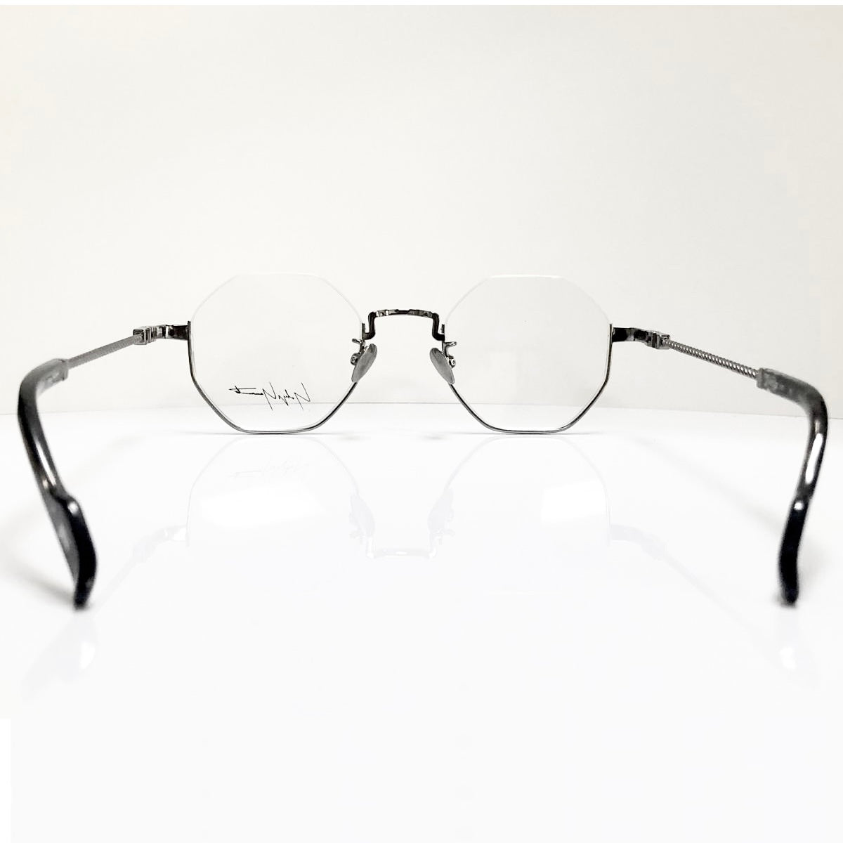 Yohji Yamamoto YY19-0030-3 Men's Eyeglasses Frame in Antique Silver - Authentic New
