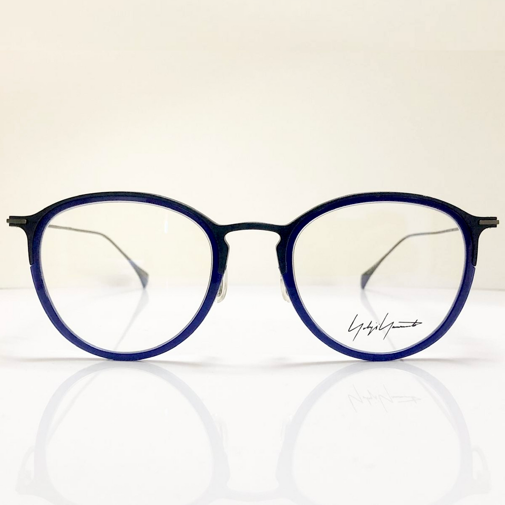 Yohji Yamamoto YY1042 606 Eyeglasses Frame in Blue- Authentic New