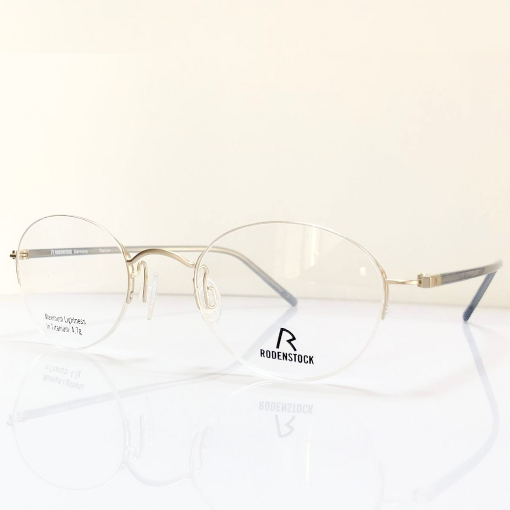 RODENSTOCK R7052 D Eyeglasses Frames in Gold/Grey - Authentic New