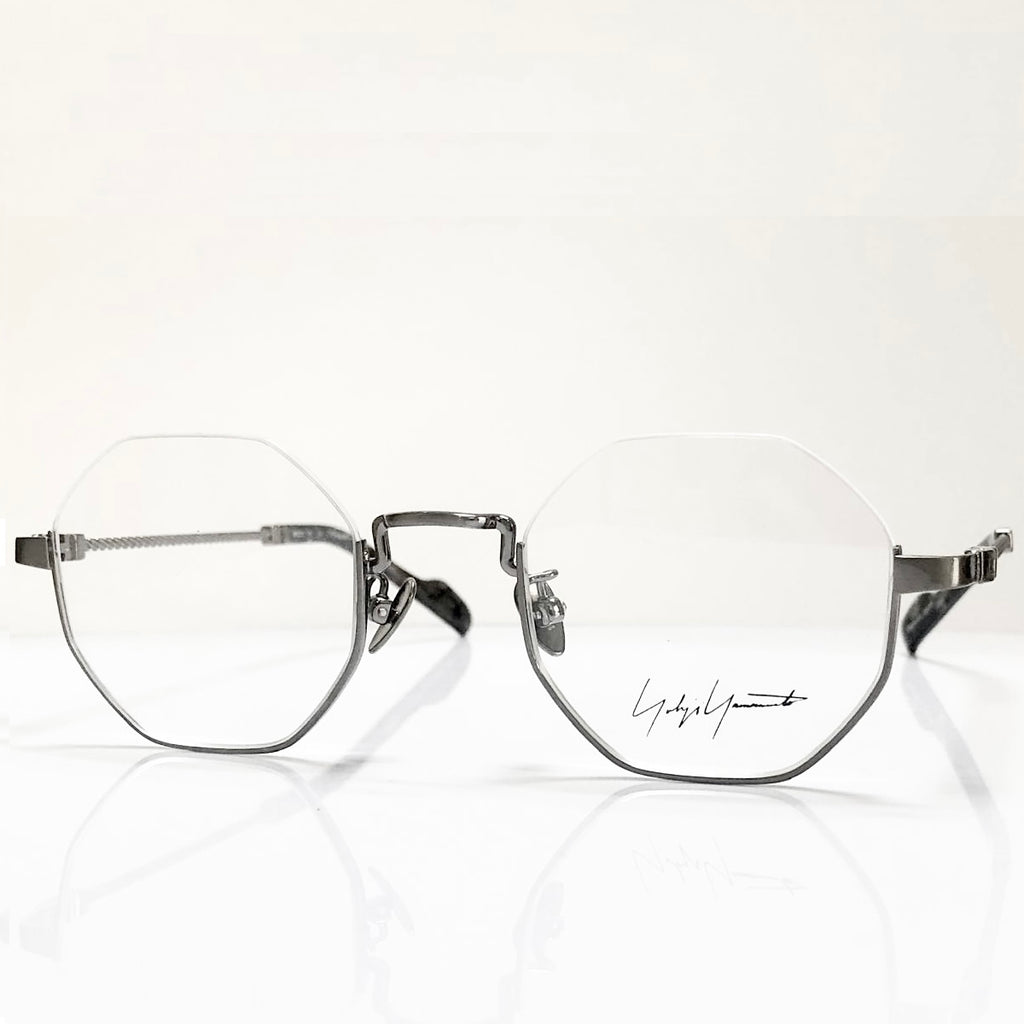 Yohji Yamamoto YY19-0030-3 Men's Eyeglasses Frame in Antique Silver - Authentic New