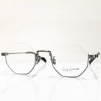 Yohji Yamamoto YY19-0030-3 Men's Eyeglasses Frame in Antique Silver - Authentic New