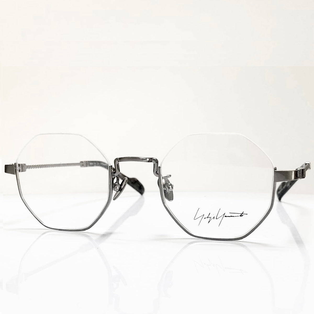 Yohji Yamamoto YY19-0030-3 Men's Eyeglasses Frame in Antique Silver - Authentic New