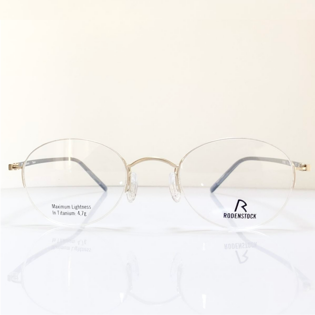 RODENSTOCK R7052 D Eyeglasses Frames in Gold/Grey - Authentic New