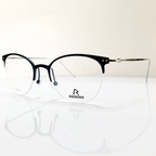 RODENSTOCK R7085 D Unisex Eyeglasses Frames in Dark Blue/Silver - Authentic New