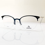 RODENSTOCK R7085 D Unisex Eyeglasses Frames in Dark Blue/Silver - Authentic New