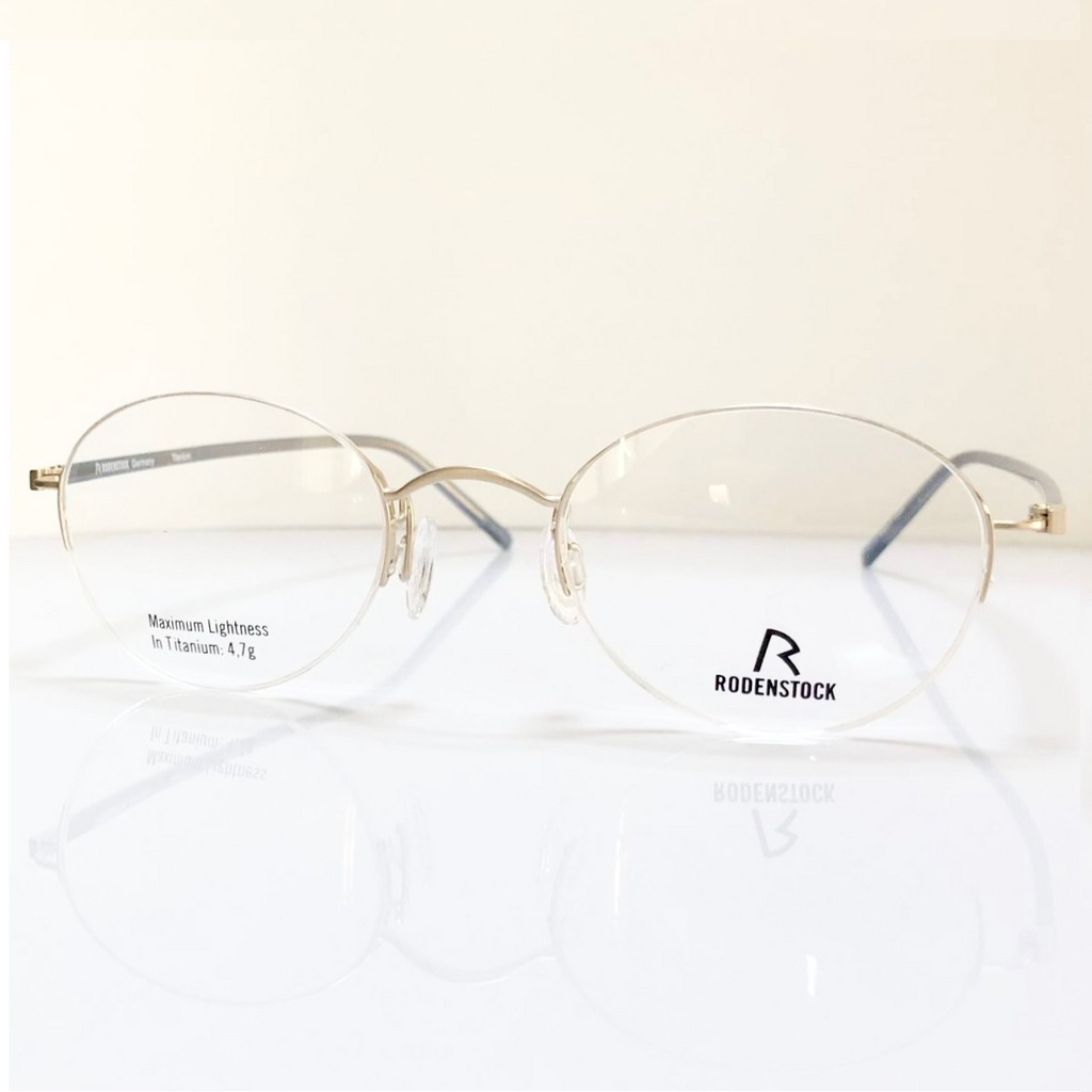 RODENSTOCK R7052 D Eyeglasses Frames in Gold/Grey - Authentic New