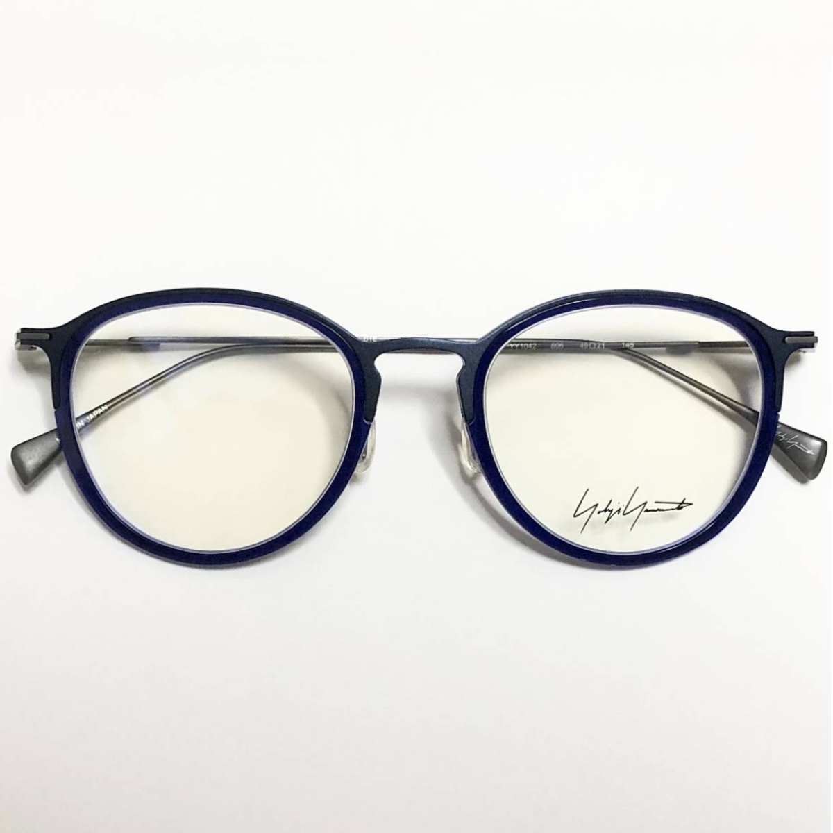 Yohji Yamamoto YY1042 606 Eyeglasses Frame in Blue- Authentic New