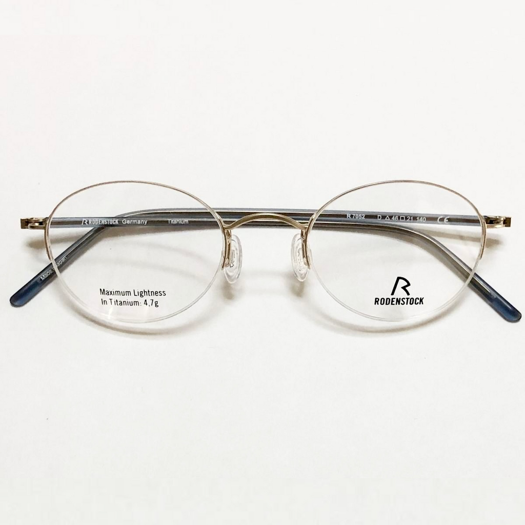 RODENSTOCK R7052 D Eyeglasses Frames in Gold/Grey - Authentic New