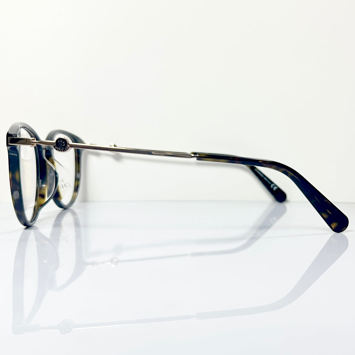 Moncler ML5128 V052 Unisex Eyeglasses Frame in Havana/Gold - Authentic New