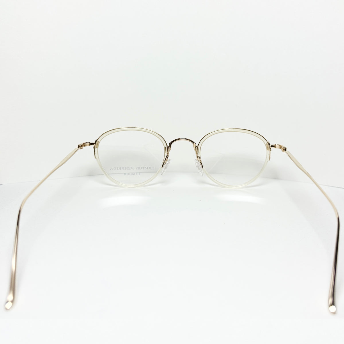 Barton Perreira AINO CHA/GOL Unisex Eyeglasses Frame NEW Authentic