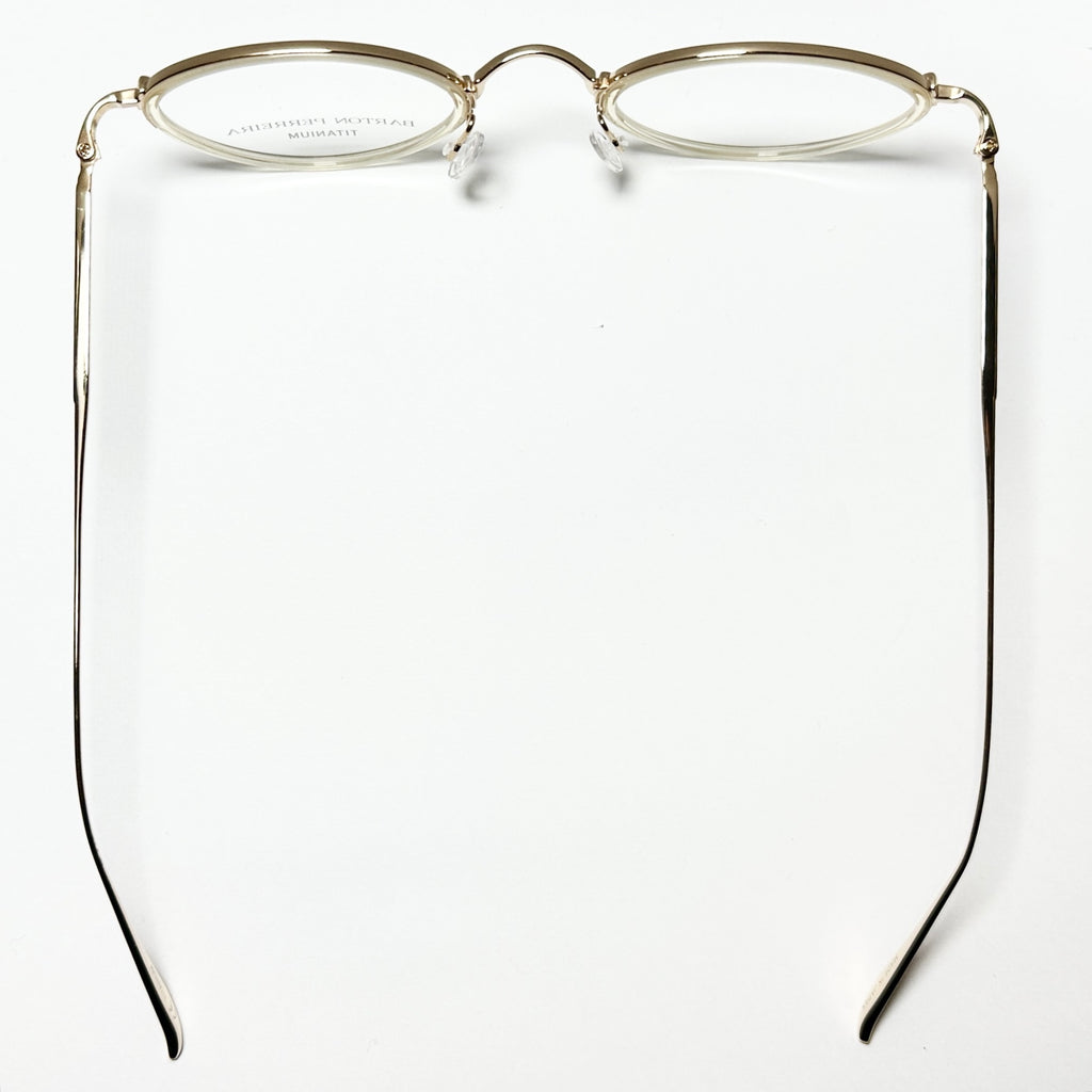 Barton Perreira AINO CHA/GOL Unisex Eyeglasses Frame NEW Authentic