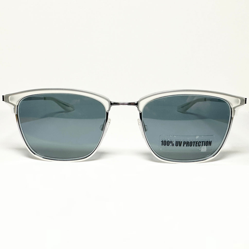 Barton Perreira ATKINS Men's Sunglasses Frame Matt Silver Crystal Authentic New