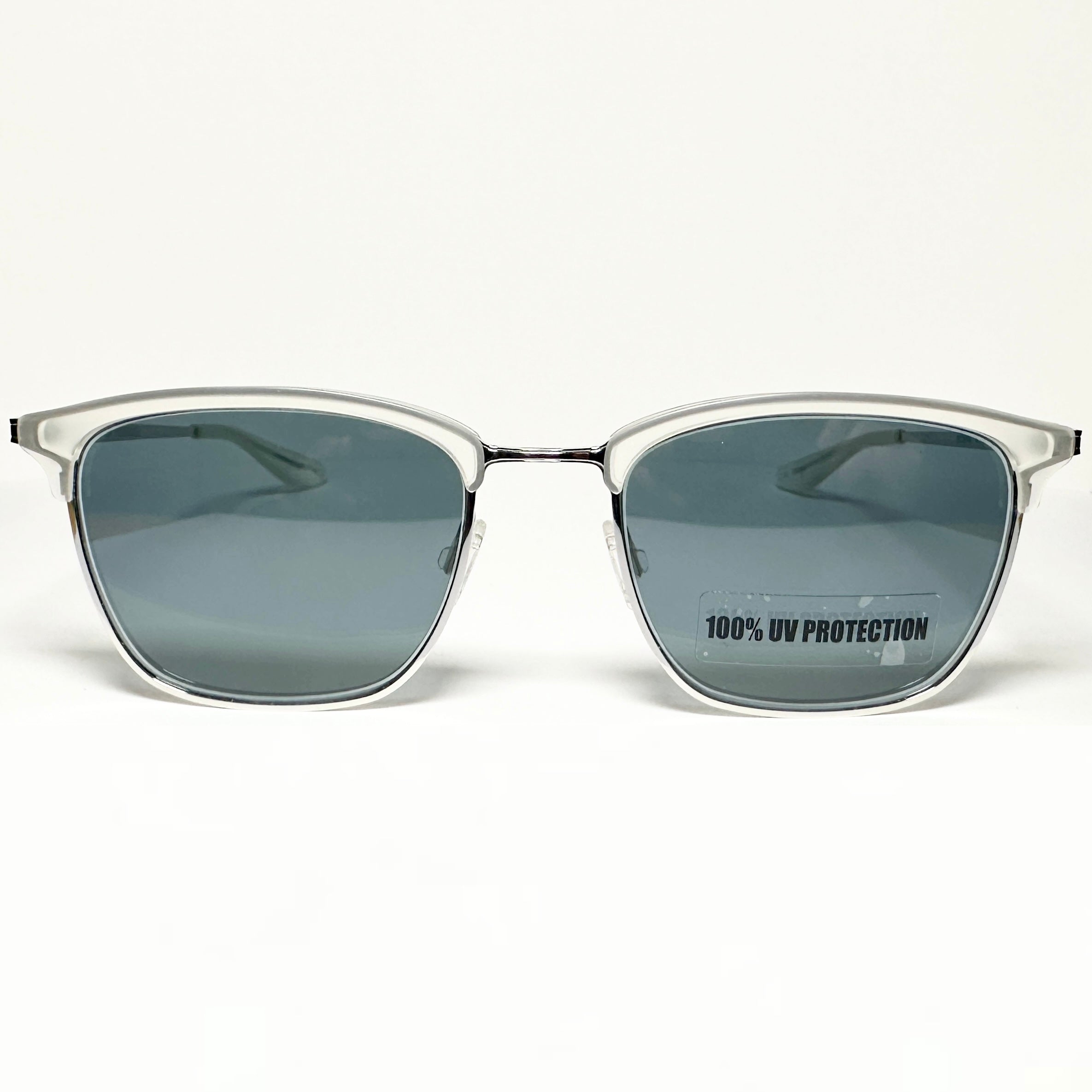 Barton Perreira ATKINS Men's Sunglasses Frame Matt Silver Crystal Authentic New