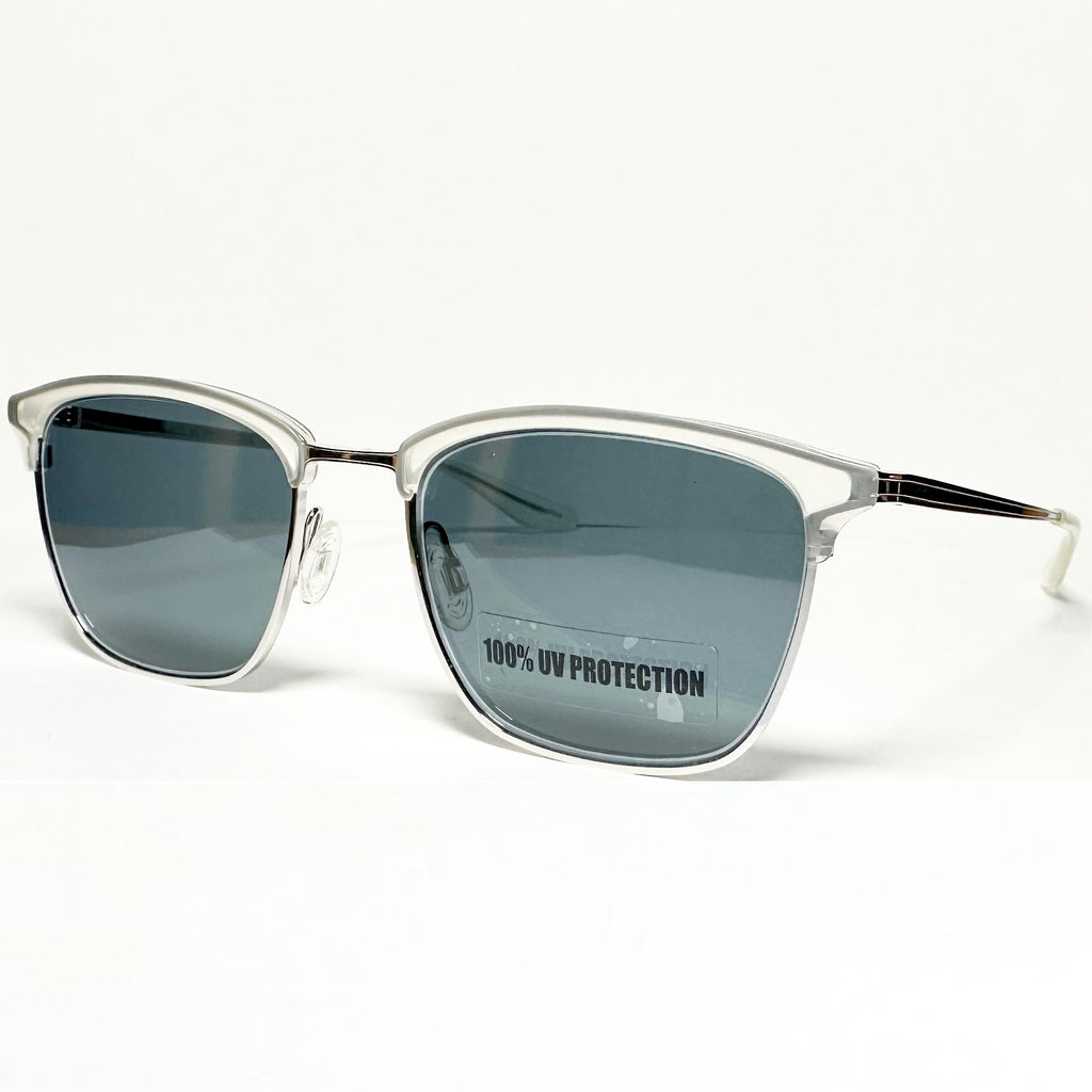 Barton Perreira ATKINS Men's Sunglasses Frame Matt Silver Crystal Authentic New