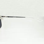 Barton Perreira ATKINS Men's Sunglasses Frame Matt Silver Crystal Authentic New
