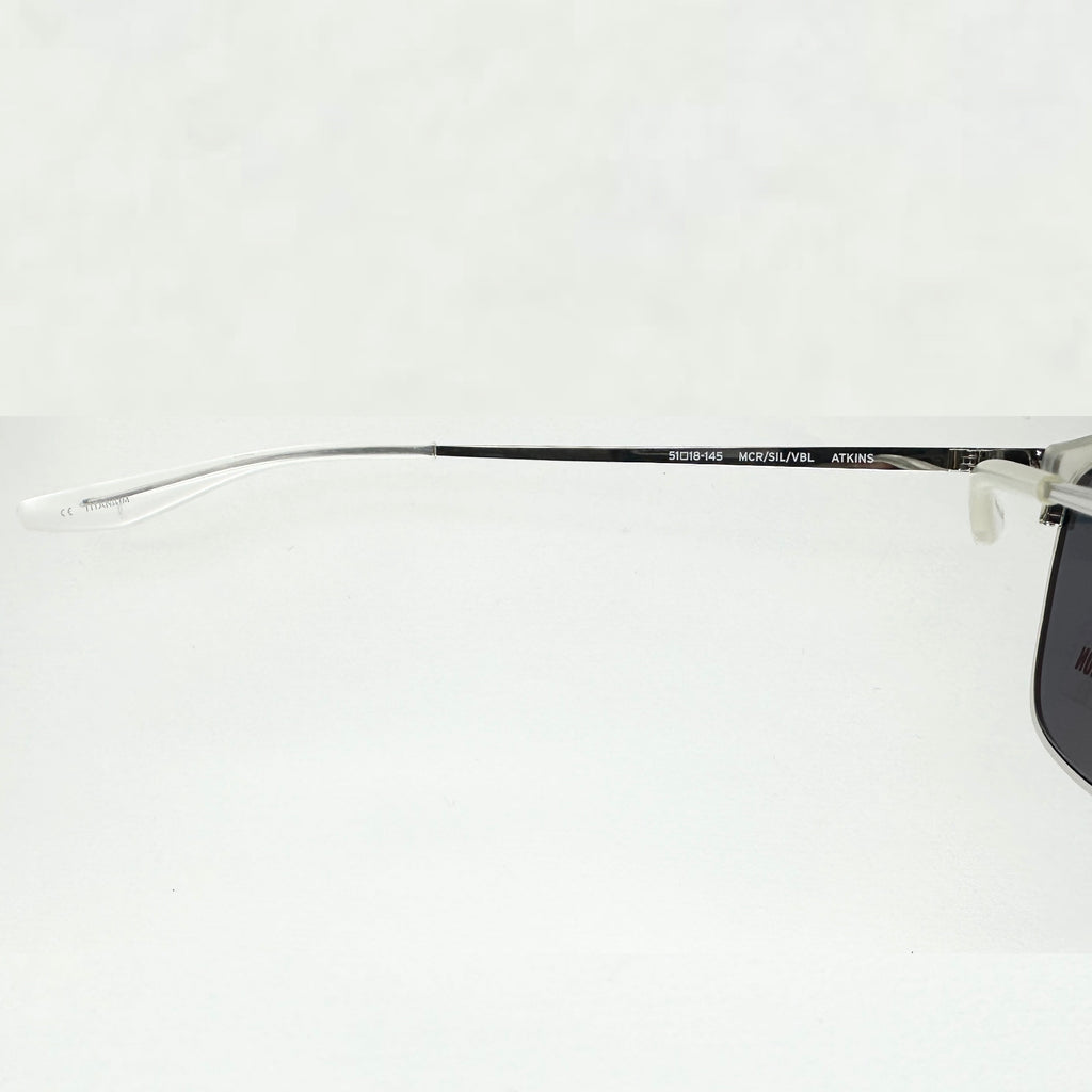 Barton Perreira ATKINS Men's Sunglasses Frame Matt Silver Crystal Authentic New
