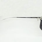 Barton Perreira ATKINS Men's Sunglasses Frame Matt Silver Crystal Authentic New
