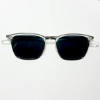 Barton Perreira ATKINS Men's Sunglasses Frame Matt Silver Crystal Authentic New