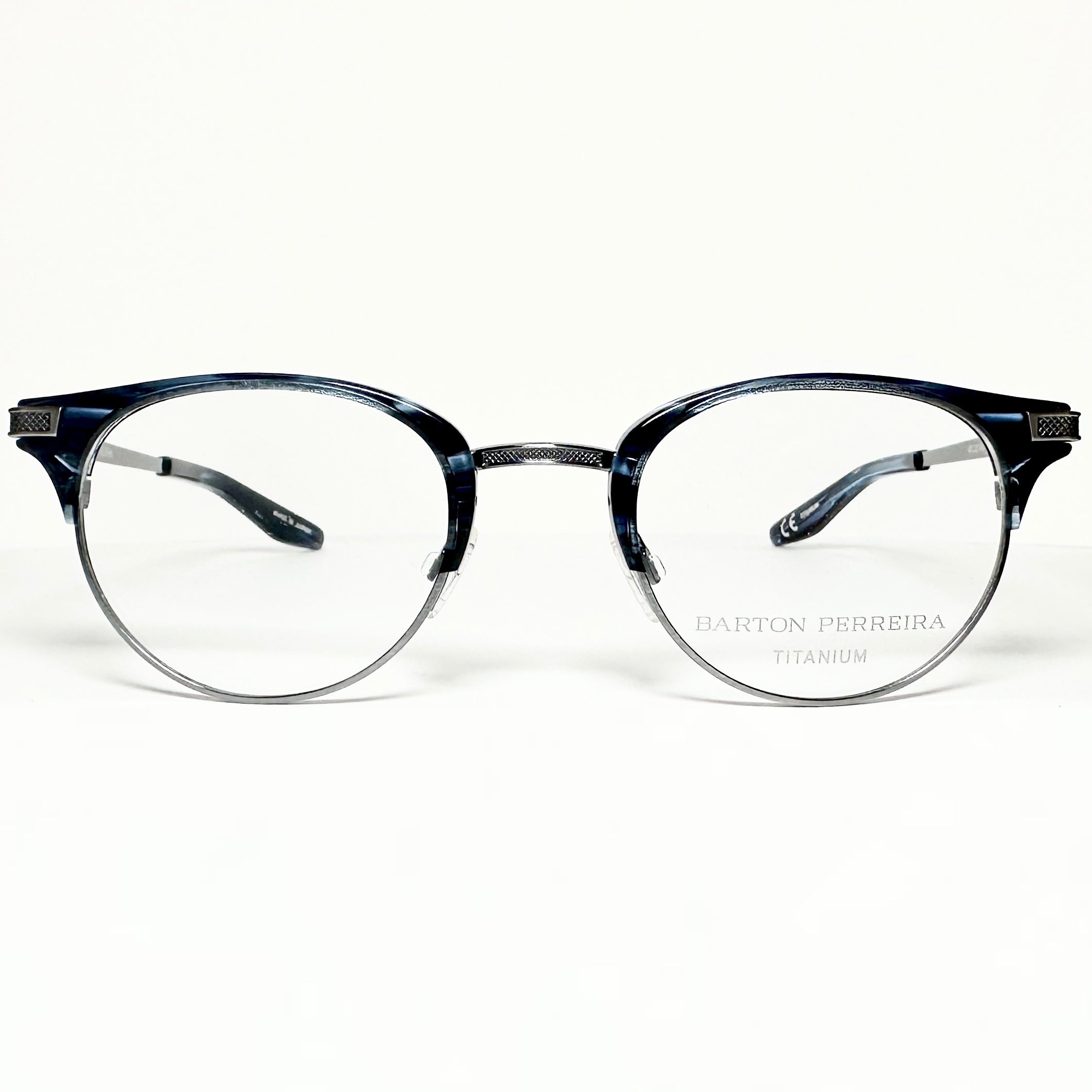 Barton Perreira CLARENDON MDT/PEW Unisex Eyeglasses Frame NEW Authentic