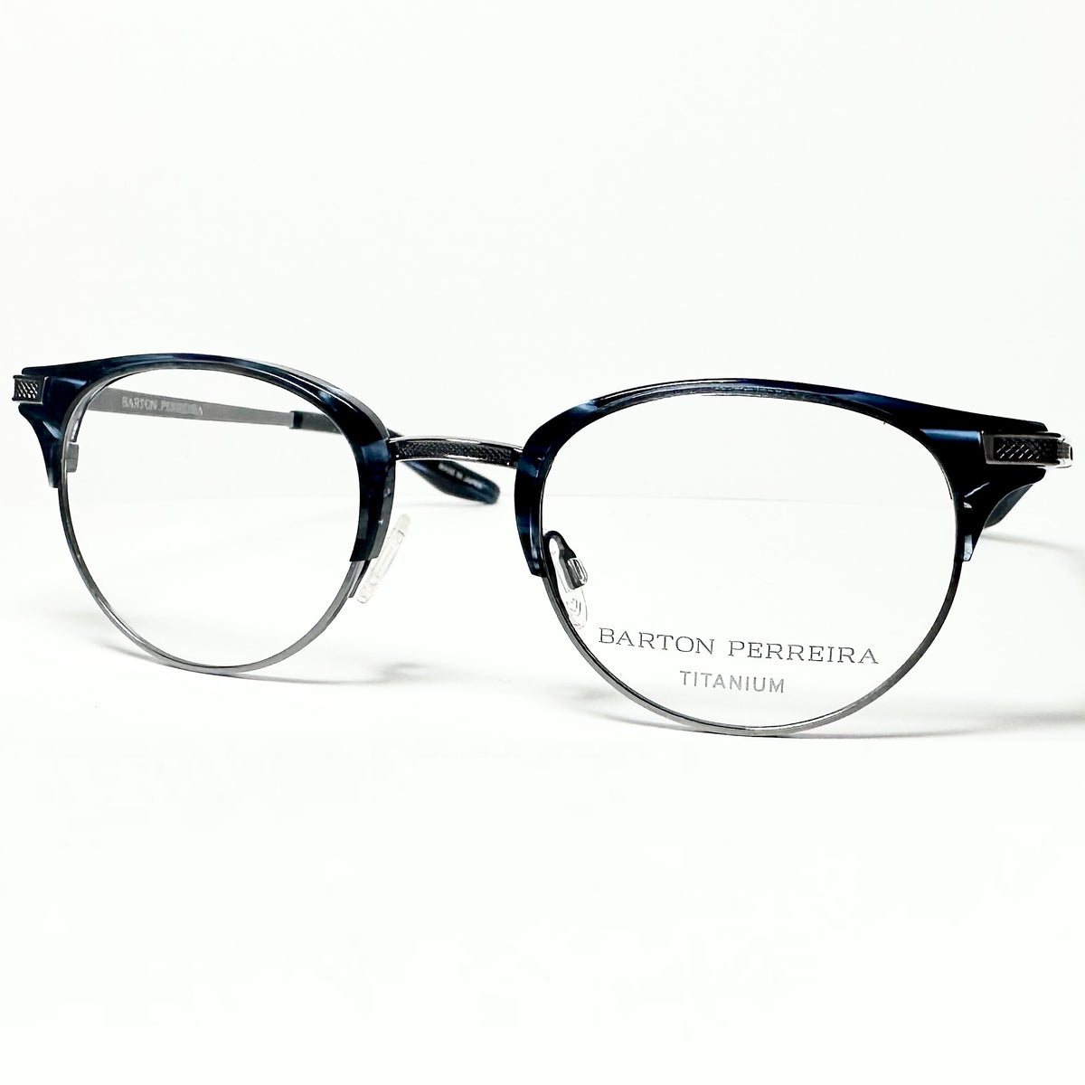 Barton Perreira CLARENDON MDT/PEW Unisex Eyeglasses Frame NEW Authentic