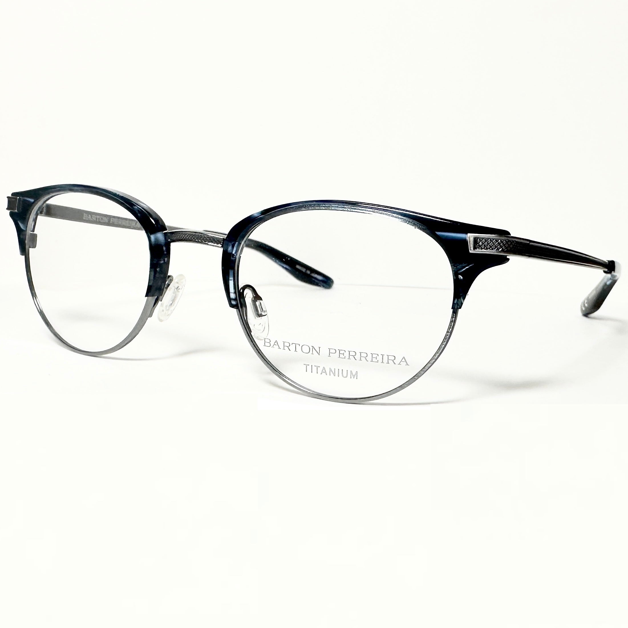 Barton Perreira CLARENDON MDT/PEW Unisex Eyeglasses Frame NEW Authentic