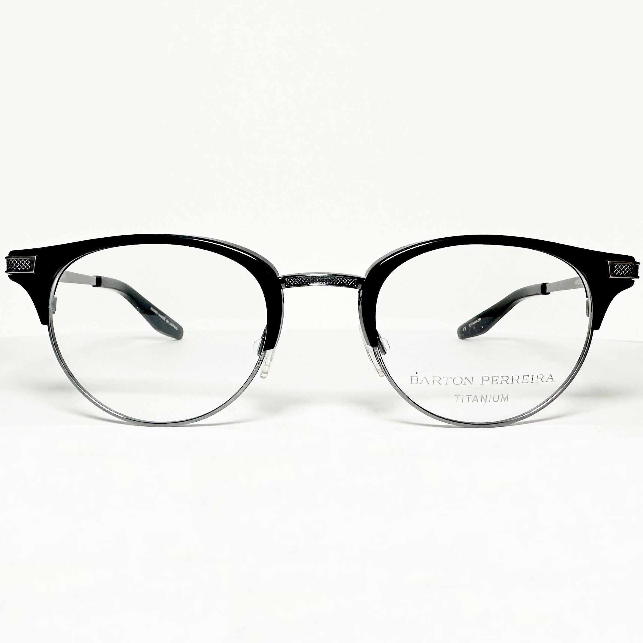 Barton Perreira CLARENDON BLA/PEW Unisex Eyeglasses Frame NEW Authentic