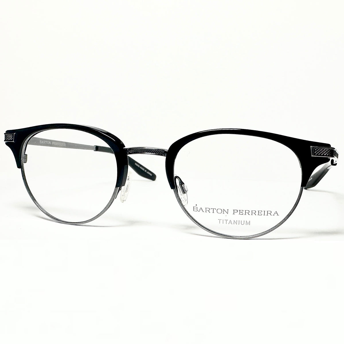 Barton Perreira CLARENDON BLA/PEW Unisex Eyeglasses Frame NEW Authentic