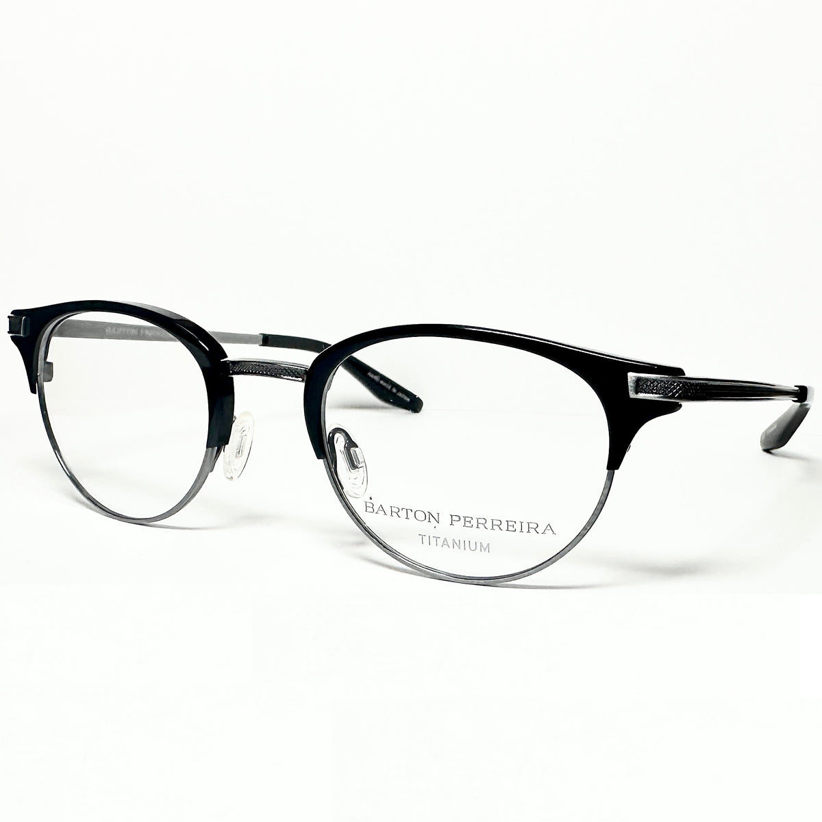 Barton Perreira CLARENDON BLA/PEW Unisex Eyeglasses Frame NEW Authentic