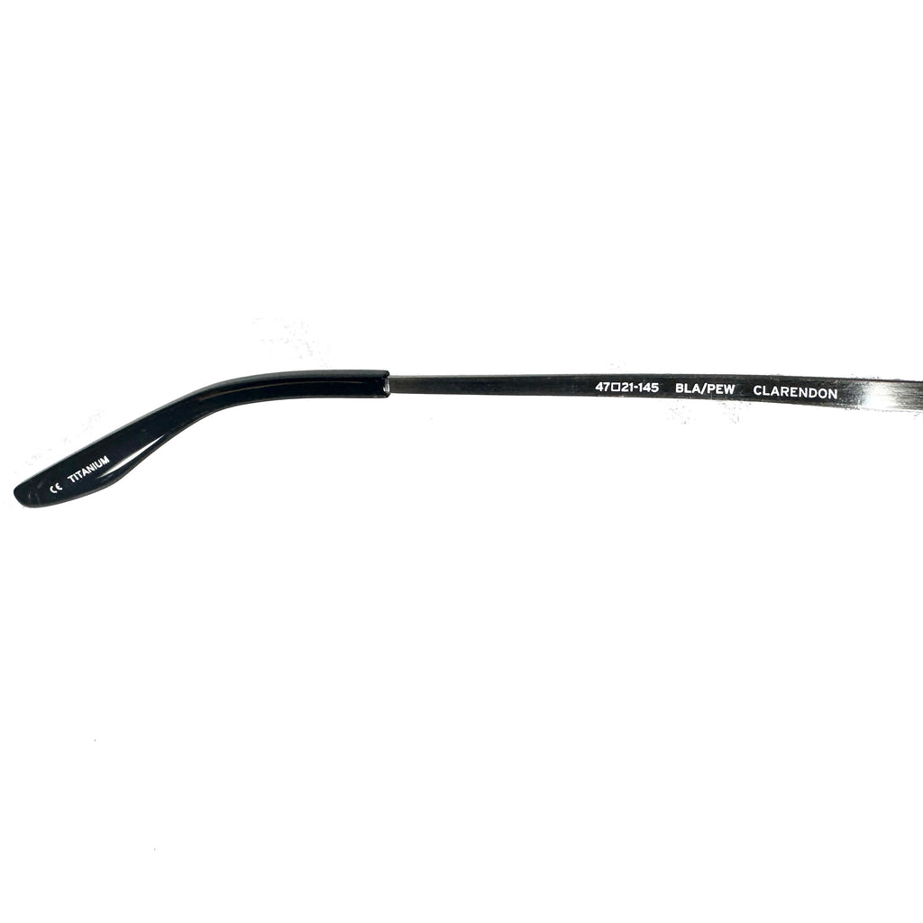 Barton Perreira CLARENDON BLA/PEW Unisex Eyeglasses Frame NEW Authentic