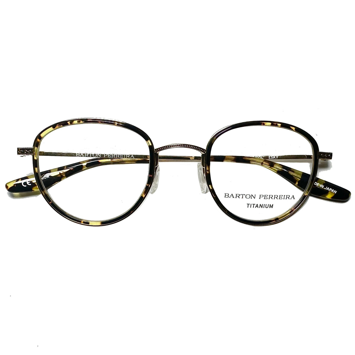 Barton Perreira ESKY HEC/GOL Unisex Eyeglasses Frame NEW Authentic