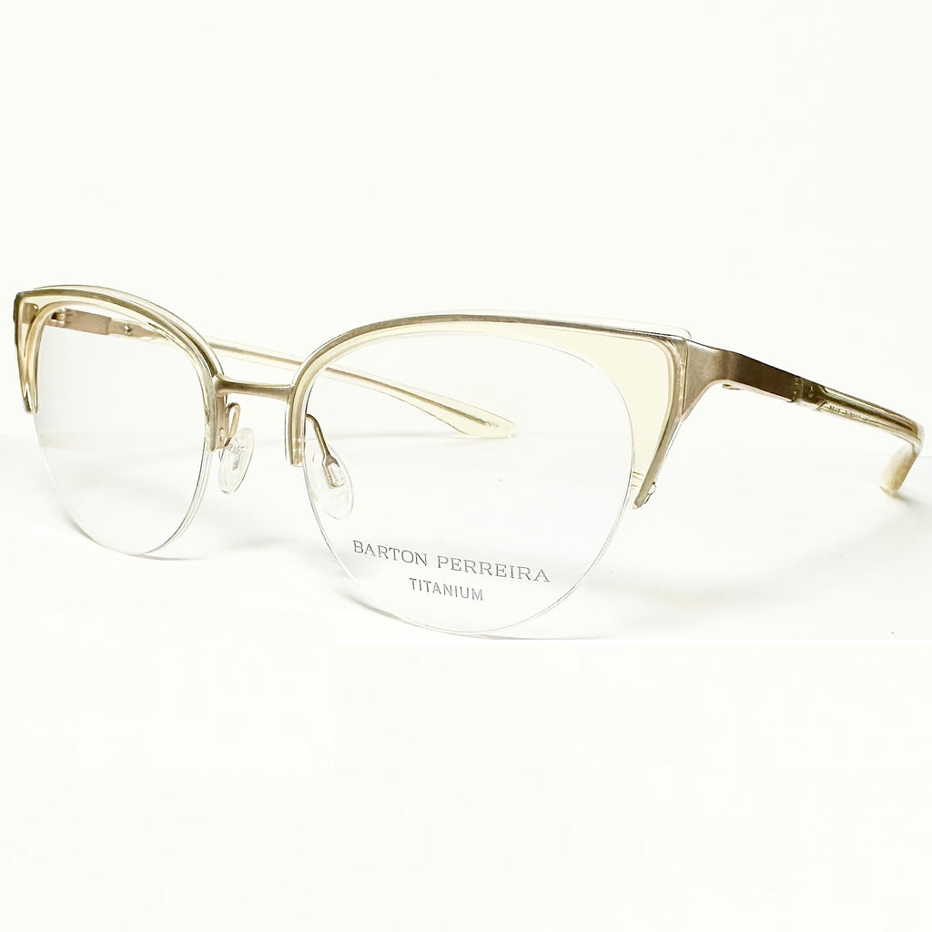 Barton Perreira CIRCE Women's Eyeglasses Frame in Champagne/Gold - Authentic New