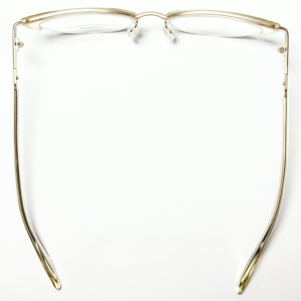 Barton Perreira CIRCE Women's Eyeglasses Frame in Champagne/Gold - Authentic New