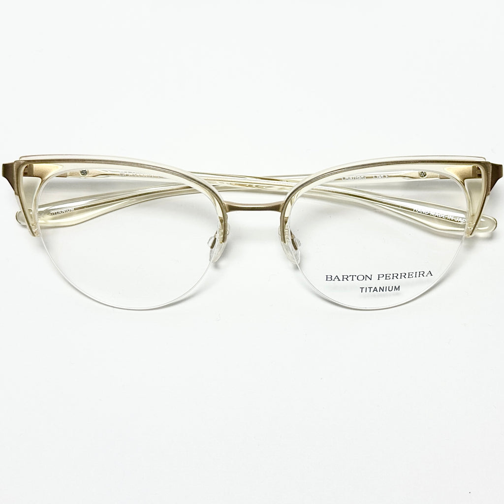 Barton Perreira CIRCE Women's Eyeglasses Frame in Champagne/Gold - Authentic New