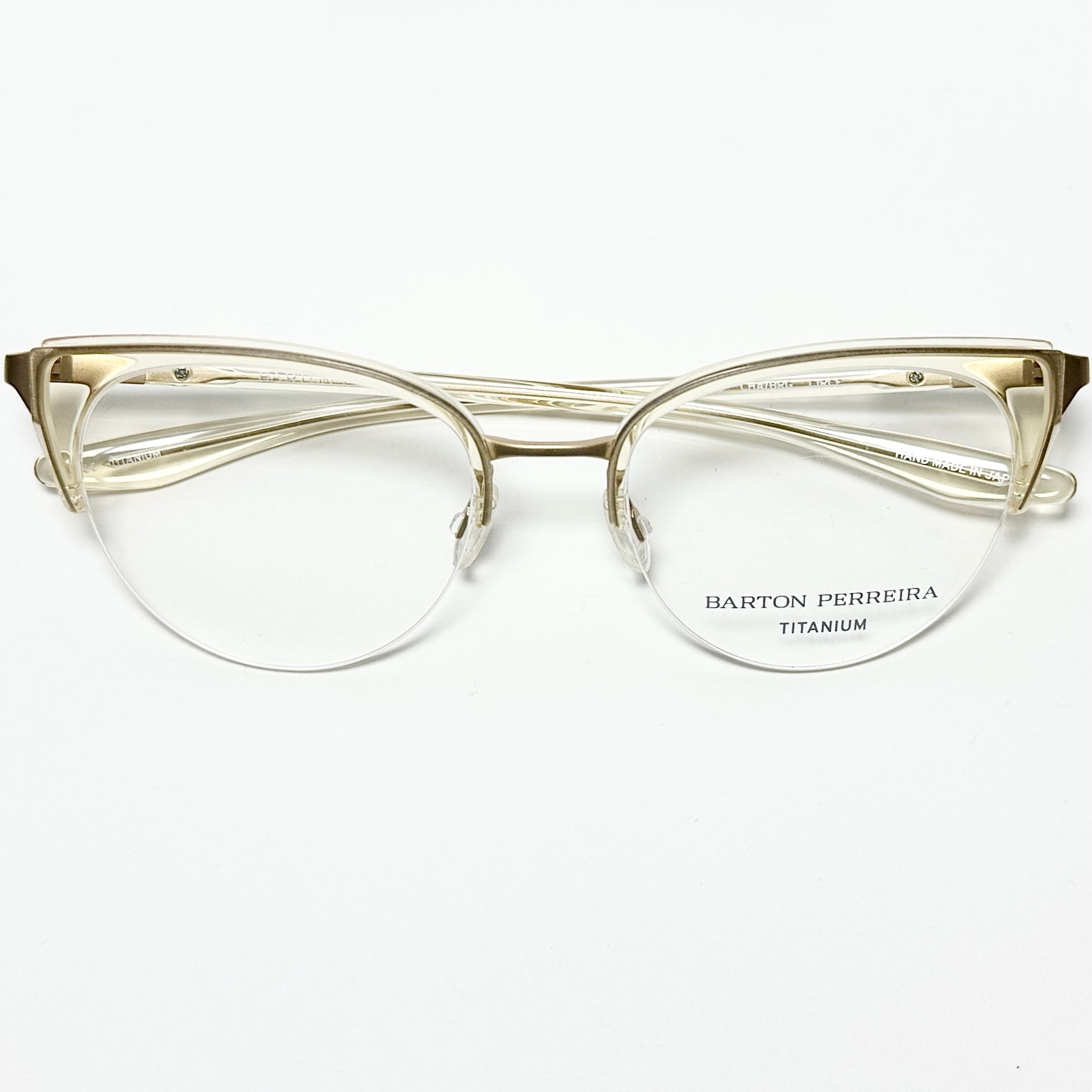 Barton Perreira CIRCE Women's Eyeglasses Frame in Champagne/Gold - Authentic New