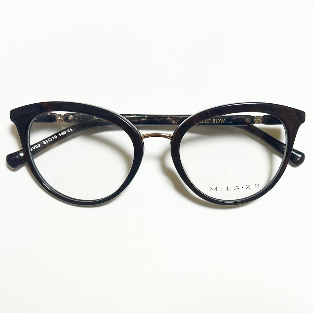 Mila ZB MZ162V02 Women's Eyeglasses Frames in Brown - Authentic New