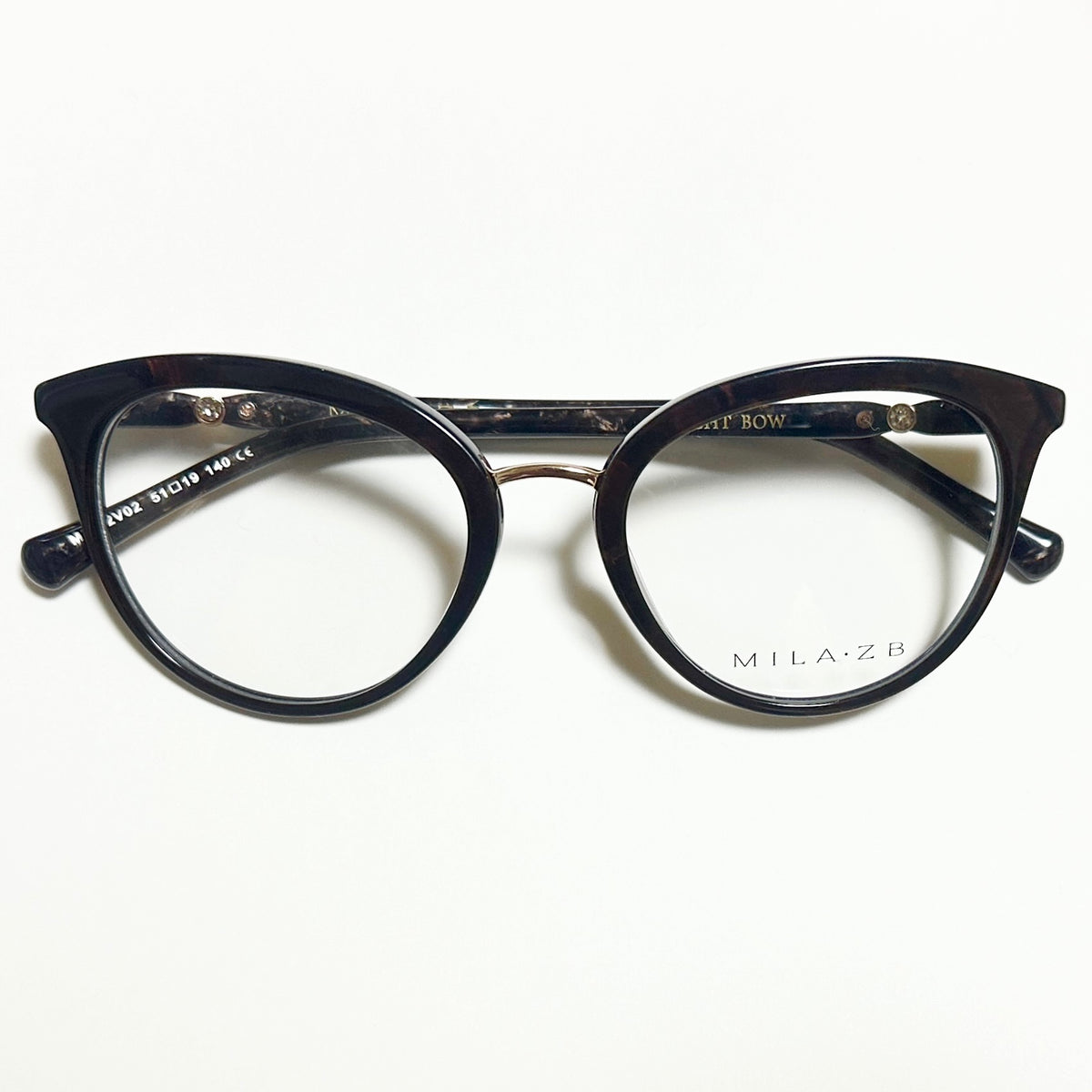Mila ZB MZ162V02 Women's Eyeglasses Frames in Brown - Authentic New
