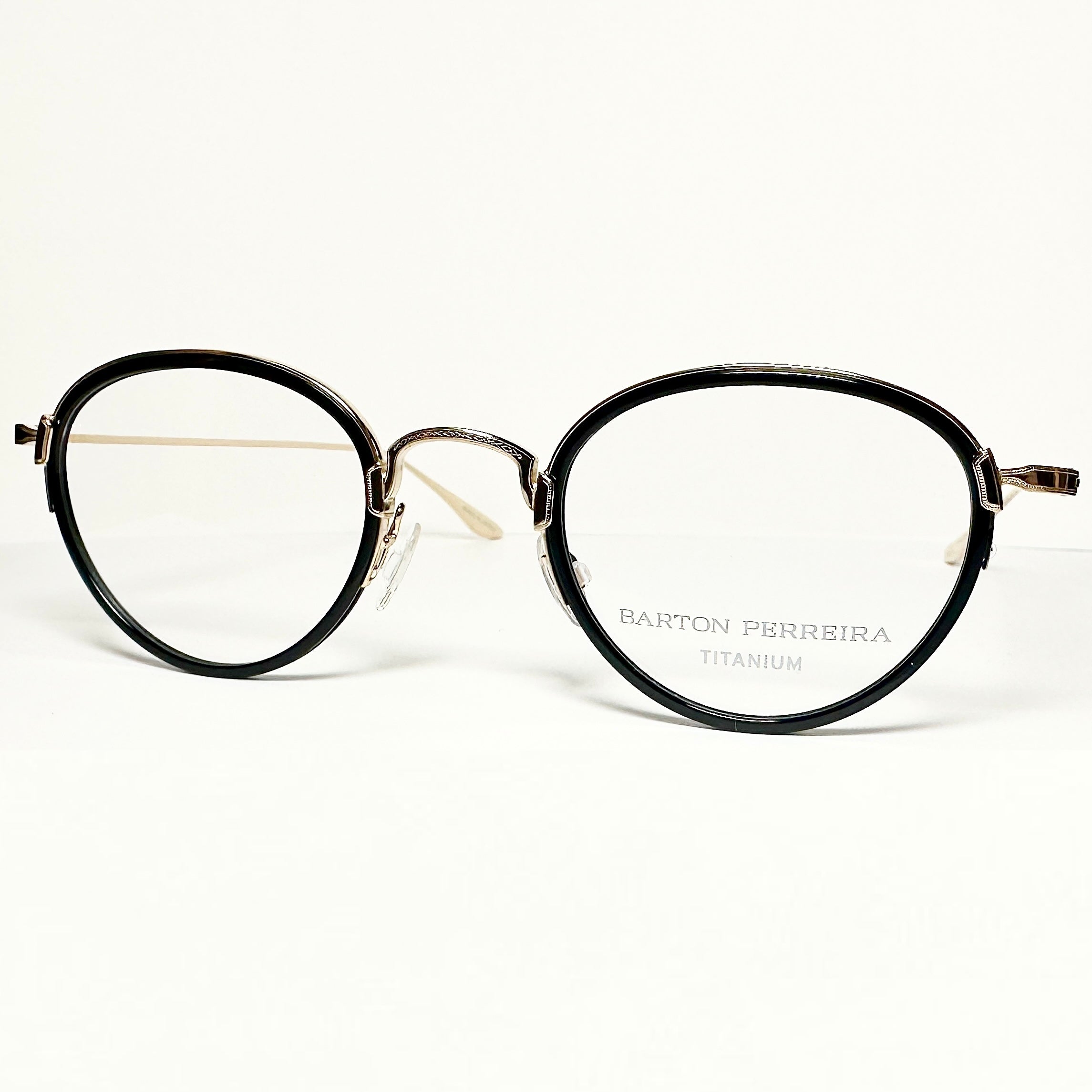 Barton Perreira AINO BLA/GOL  Unisex Eyeglasses Frame NEW Authentic
