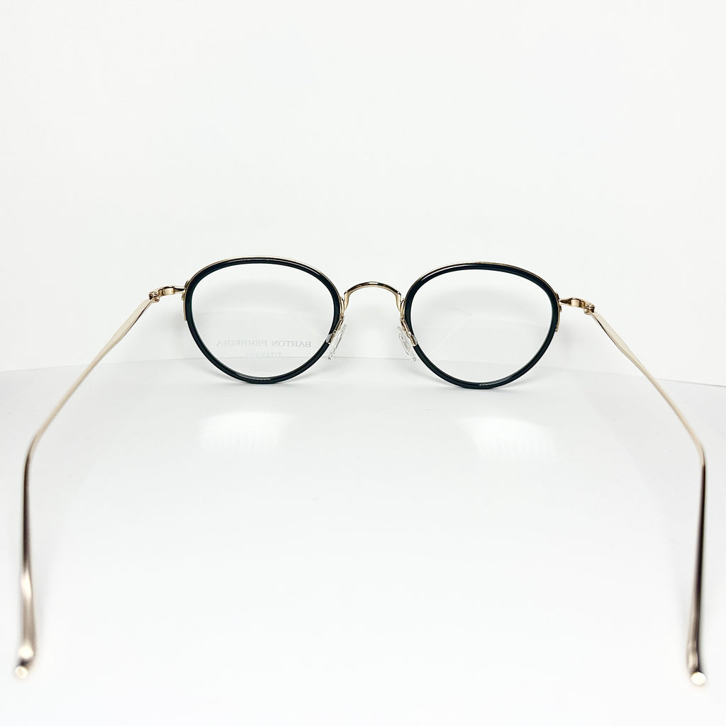 Barton Perreira AINO BLA/GOL  Unisex Eyeglasses Frame NEW Authentic