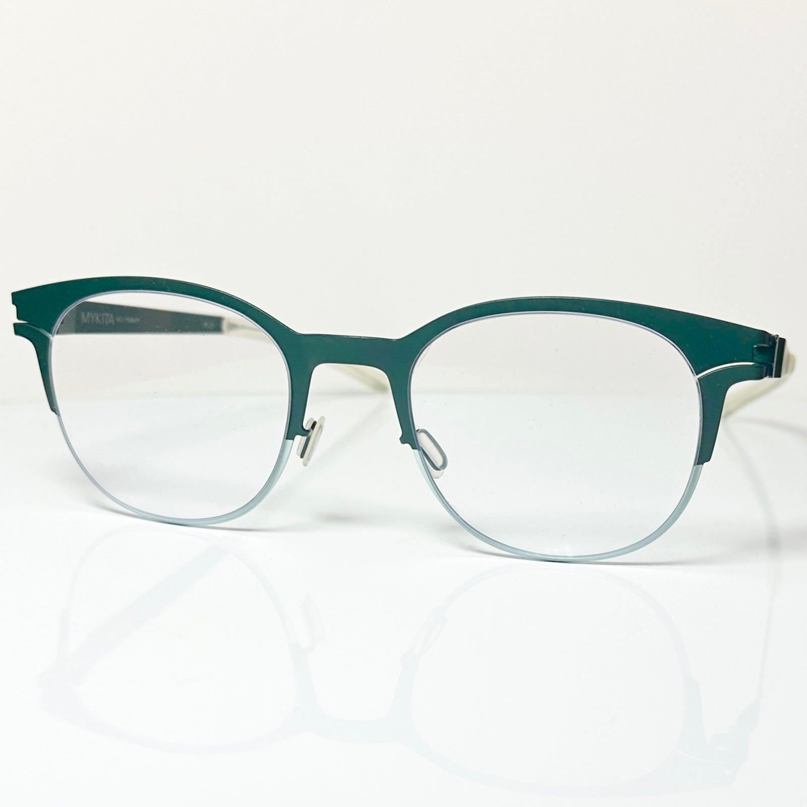 Mykita NO.1 DINAH Col 178 Unisex Eyeglasses Frame in Moss Green - Authentic New